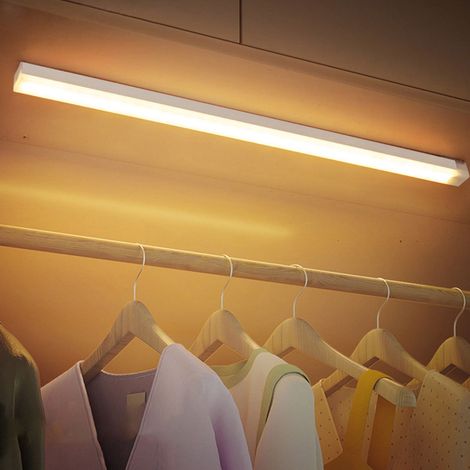 Lampe Led Appui Fenêtre Couloir Murale Chambre Salle De Bain Avec Capteur De Mouvement - 50x2x2 cm - Blanc Chaud - 1 Pièce (1/5)