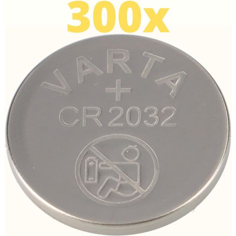 300x Varta Lithium 3V CR2032-P Bulk 3V/220mA lose CR 2032 (1/5)