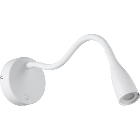 Lampe de chevet Olivandino 1 Blanc flexible - 901782 (1/3)