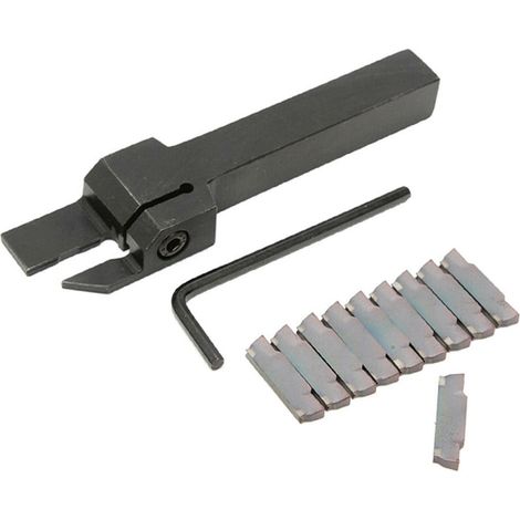 MGEHR1212-3 Porte-outil à rainurer tronçonner pour tour + plaquettes MGMN300 + clé (1/2)