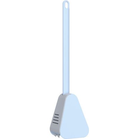 Manche Long Brosse Toilette Golf, Brosse et Support en Silicone à 360 Degrés, Brosse Nettoyante Flexible(Bleu) (1/5)