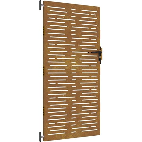 Maison Exclusive - Gartentor 85x175 cm Cortenstahl Quadratisches