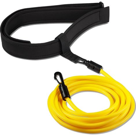 Elastico regolabile per piscina, cintura di resistenza al nuoto da 4 m, elastico professionale per nuoto per adulti e bambini, cintura per nuoto, elastico per allenamento al nuoto