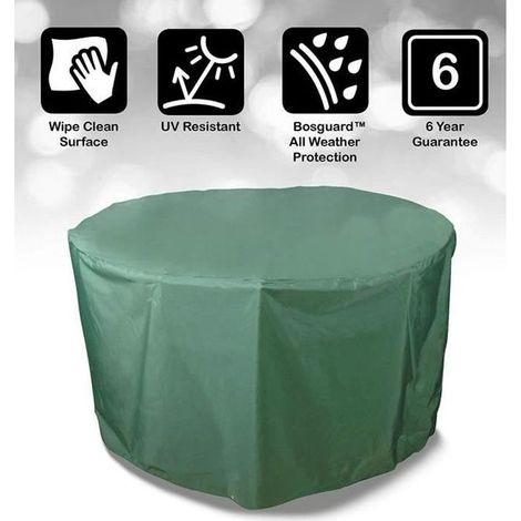Housse de Protection pour Table Bâche - Vert - Dia 140X95CM - Résistante aux UV - Anti-poussière - Imperméable (1/4)