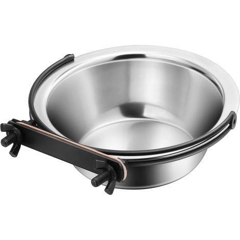 Hanging dog/cat bowl - stainless steel, medium/XL, pet project, easy-to-clean feeding area (1/5)