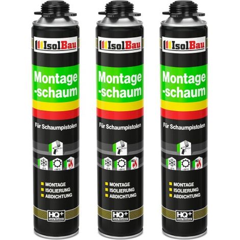 IsolBau Pistol Mounting Foam B2 Montageschaum 3 x 750 ml (1/5)