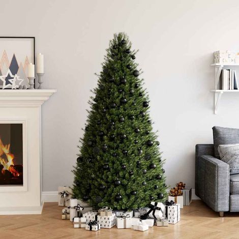 vidaXL Set Palline di Natale 100 pz Nero