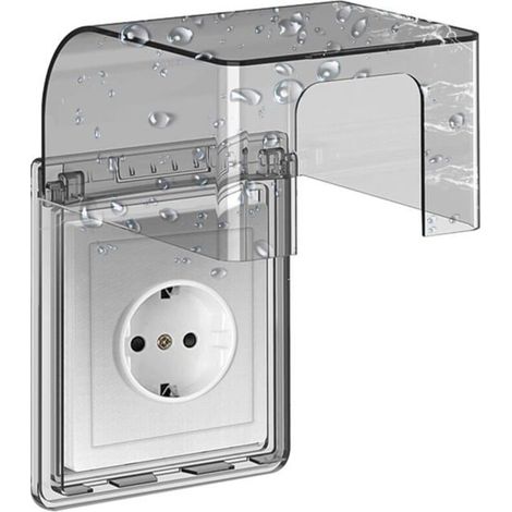 Type 86 Waterproof Wall-Mounted Electrical Socket Cover, Waterproof Power Outlet, 10.8x7.5x12.3cm (1/5)
