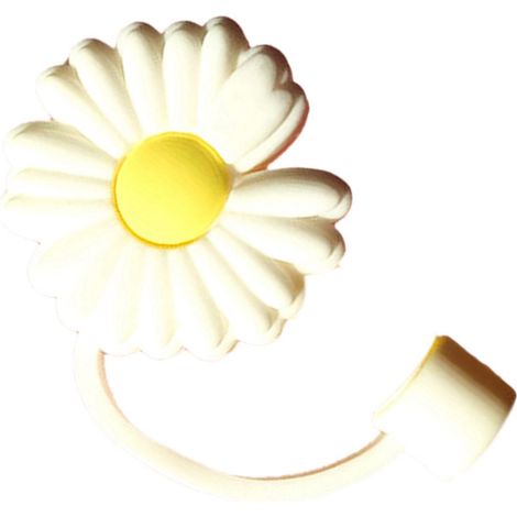 [Embout de Straw] [Daisy] [Bouchon Anti-Poussière] Silicone PVC PP Réutilisable Portable pour Familles (7mm/25g) (1/5)