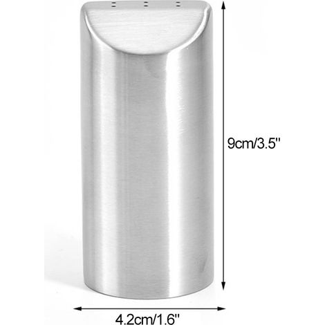 Bouteille à poivre en acier inoxydable, récipient poreux pour épices, contenant de rangement pour assaisonnement (1/5)