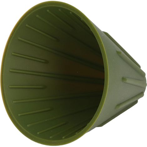 Wiederverwendbarer Silikon-Kaffeefilter, grüner Filtertrichter, kompatibel mit Filterkaffee, umweltfreundlich (1/5)