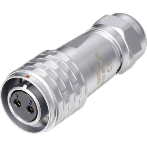 Connecteur de câble circulaire femelle, droit Ø 12 2 pôles 250 V/AC 13 A IP67 Push-Pull Weipu SF1210/S2 I (1/5)
