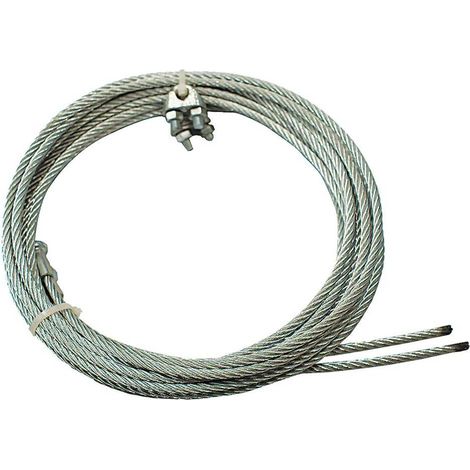 FUNE ACCIAIO ZINCATO PRETAGLIATA GANCIO A 'T' mm 4 x 2,5 mt