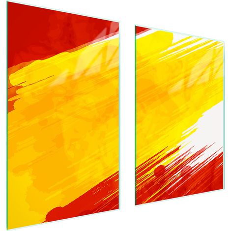 Assiette de protection en verre pour la cuisine 65x52 colorée (1/5)