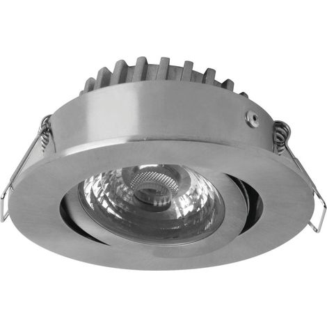 Megaman Rico Spot LED encastrable pour salle de bains LED LED intégrée 6.5 W IP44 acier inoxydable (brossé) (1/2)