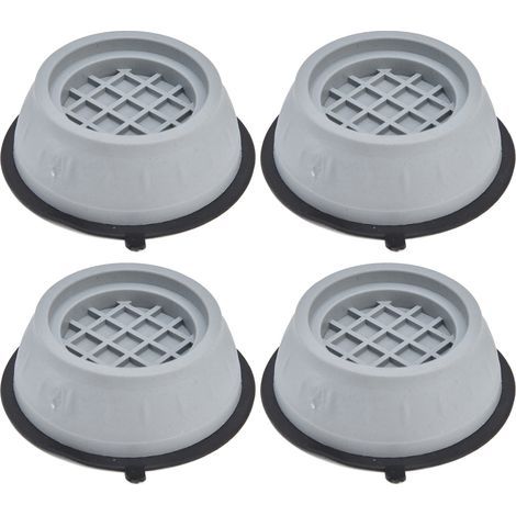 Tampons Anti-vibrations pour la Machine à Laver, MAT Anti-vibration 4pcs Le Plaqueur de Machine à Laver Empêchez Le Glissement avec des Tampons pour Chocs, Tables Manger, (Petite trompette directe (1/5)