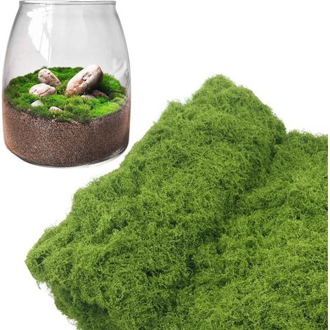 Mousse Artificielle - 1 Pièce - Nylon - Décoration Intérieur Extérieur - Jardin Mariage Noël - 100x100cm Vert (1/5)