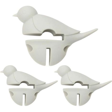 3 repose-cuillère petit oiseau blanc 3 en 1 (1/3)