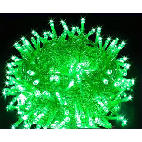 Corde lumineuse LED pixel 100m, 600 LED, vert, pour décoration intérieure Diwali et Noël. Guirlande lumineuse cuivre robuste, fil de 100 mètres, pack de 1. (1/5)