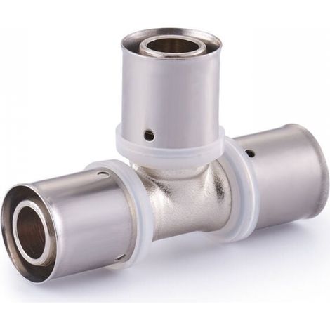 Mehrschichtige Rohrverbindungsstücke, mehrschichtige Crimp-T-Stücke, Mehrprofil-Rohrverbinder Ø25Ø20Ø25, spezielles Verbindungszubehör für Fußbodenheizungsrohre