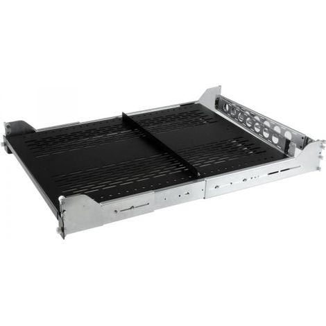 StarTech.com Ripiano Scorrevole Ventilato 2U con Sistema Gestione Cavi a Profondita Regolabile per Rack o Armadi -22.7 Kg (1/4)