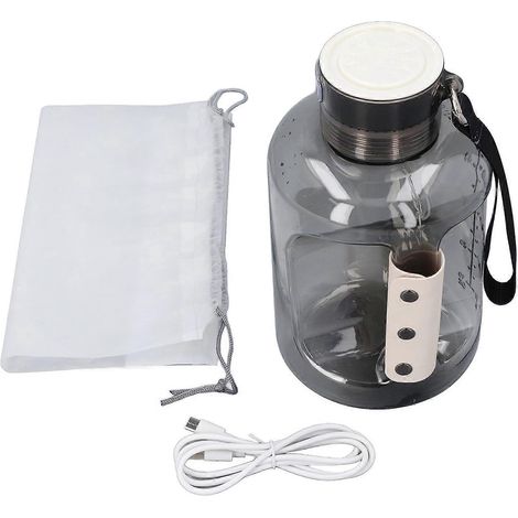 Bouteille d'eau à hydrogène de 1500 ml, portable et rechargeable, ioniseur d'eau à hydrogène de 1300 à 1800 ppb (1/4)