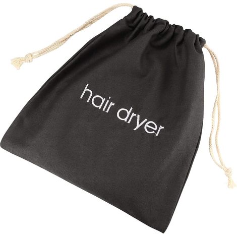 1 Sac Sèche-cheveux, Cordon De Serrage, Matériau Durable, Gris, Pour Voyage Et Salle De Bain (1/4)