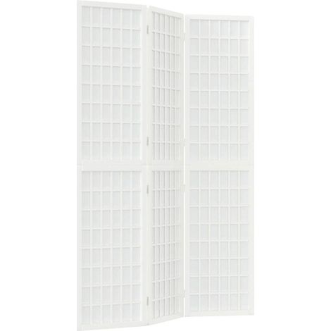 Paravent Cloison de séparation pliable 3 panneaux, Pour Jardin, Balcon, Terrasse 120x170 cm Blanc OIB7758E (1/4)
