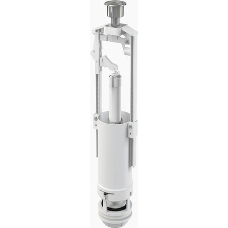 Valvola di scarico universale start/stop con pulsante in ABS cromato (1/2)