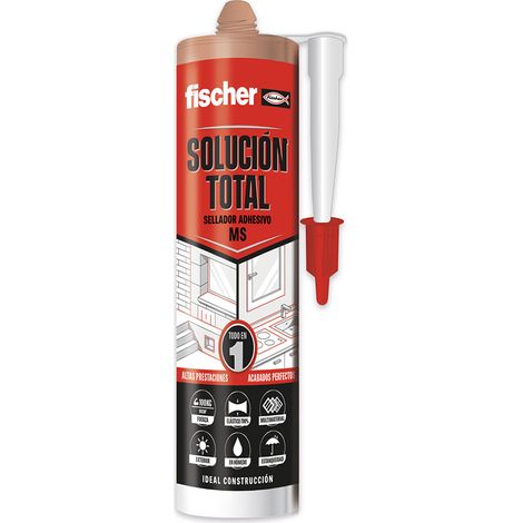 Sigillante adesivo sigillante 546186 Fischer Marrone 290ml