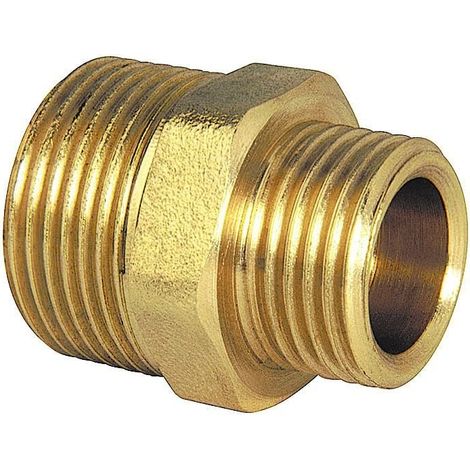 Mamelon réducteur en laiton 3/4"-1/2".