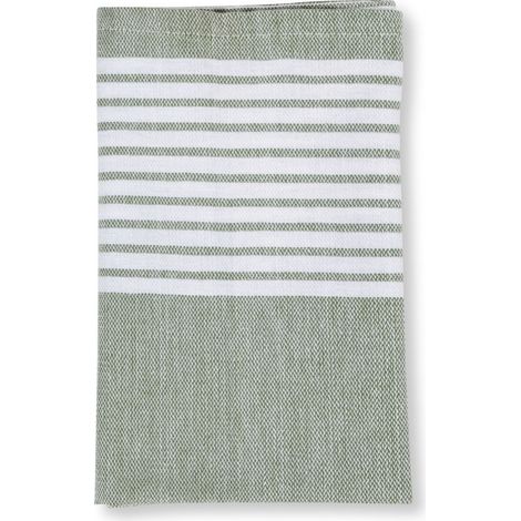 Toallas de baño Ella, 4 unidades, 45 x 45 cm, algodón orgánico, verde / Sagaform (1/3)
