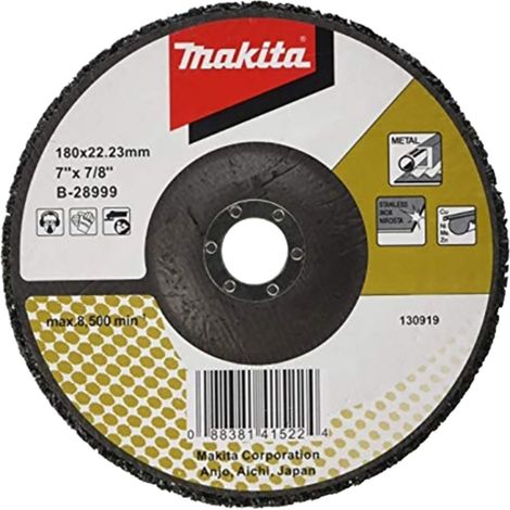 Makita  disco  de  limpieza negro  180  mm  reforzado  con  fibra  de  vidrio  -  B-28999