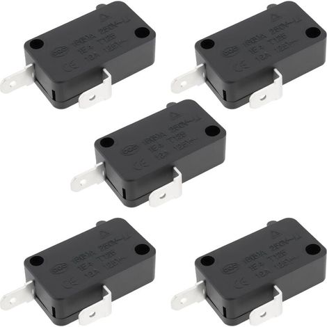 5x Ersatz-Mikroschalter HK-14 16(5) A 250VAC für vielfältige Anwendungen (1/4)