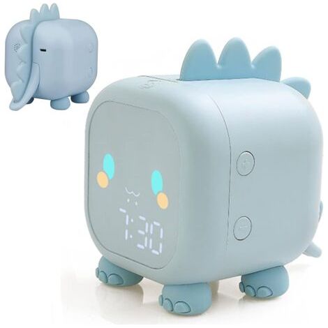 Wecker Kinder Mädchen Jungen LED Digital Wecker Lampe, Dinosaurier Digital Wecker 2 Alarme Einstellbare Lautstärke Timer Nachtlicht Schlummerwecker mit USB-Aufladung (1/5)