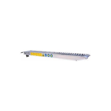 Maxter – Rampe de chargement aluminium 2,5m – Capacité jusqu'à 2850 kg – Largeur 300 mm avec rebords – Lot de 2 rampes (1/6)