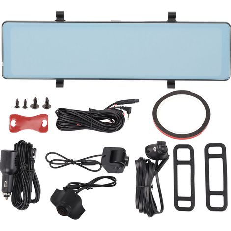 Dreifache 12-Zoll-1080P-Rückfahrkamera mit Videorekorder, Sprachsteuerung und Einparkhilfe (1/5)
