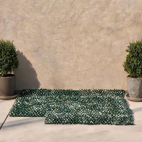 Voile végétal artificiel extensible 200 x 100 cm lot de 8 verde (1/5)