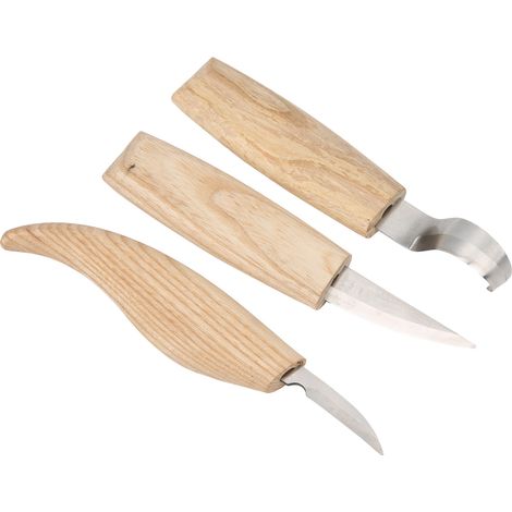 Couteau à bois portable, set d'outils de sculpture manuelle pour menuisier, kit d'artisanat en bois, accessoire de bricolage, couteaux de gravure professionnels. (1/5)