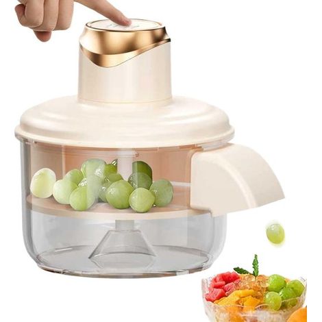 Pelador de frutas, 50W, 1300mAh, Pelador eléctrico de frutas, Pelador de uvas, Pelador automático, Inalámbrico y desmontable, Recargable por USB (1/5)