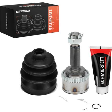 Antriebswellen-Gelenkset, Stahlmaterial, 25 Zähne Außenzahnrad, 19 Zähne Innenzahnrad, 38 Zähne ABS-Ring, Vorderachsmontage (1/5)