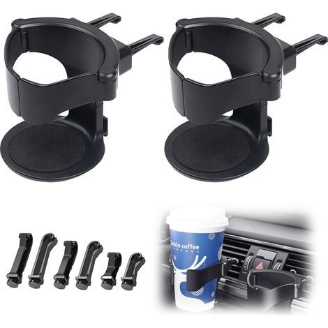 2 Pièces Porte Gobelet Voiture, Porte-Gobelet De Ventilation De Voiture, Support De Ventilation Réglable, Support de Bouteille pour Tasse à Café, pour Porte-Gobelets À Boissons Et À Café (1/5)