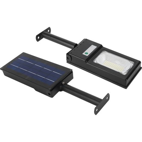 Lot de 2 lampes solaires à induction 117 LED 50 W, éclairage blanc pour jardin et cour. (1/5)