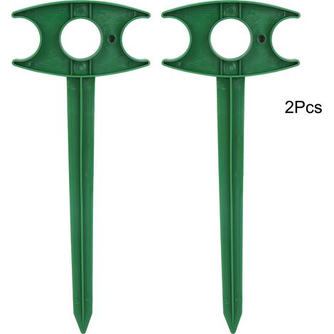 Piquet De Fixation - Accessoire En Plastique Pour Serre Et Filet Anti-Insectes - Usage Jardinage Et Camping - Lot De 2 (1/5)