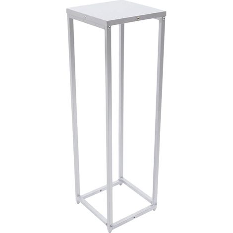 Silberner Blumenständer aus Metall, Blumenbodenvase, Säule, Blumenhocker, moderner Blumensäulen-Pflanzenständer, Pflanzenhocker für Hochzeit, Party, Abendessen, Tischdekoration