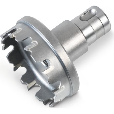 Sega a tazza Fein con punta in metallo duro e supporto QuickIN PLUS D50x4