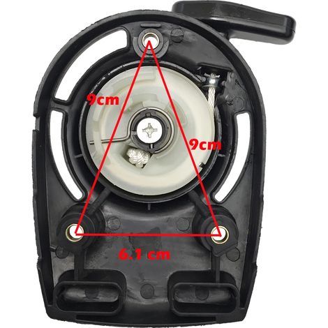 (B) Ensemble de lanceur à rappel universel pour débroussailleuse, tondeuse à gazon et coupe-bordures GX35 140 38CC 37.7CC (1/4)