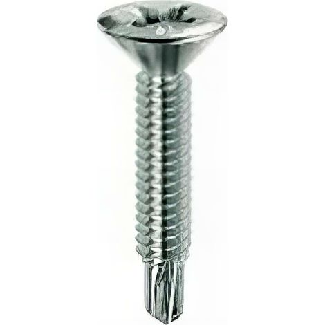 1000 vis PVC type DRILLEX Grade 4 tête PH2 fraisée 3,9 x 13 mm - Chromiting - VDRIL390134B