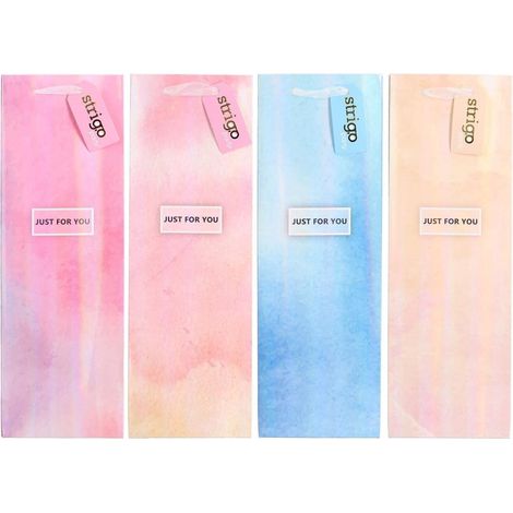 Sacchetto regalo per feste 12x36x9cm mix strigo