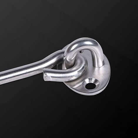 Stainless Steel U Shape Ceiling Hook for Wall and Ceiling Mount (45mm x 25mm) for Deck Cables and Awnings (1/5)